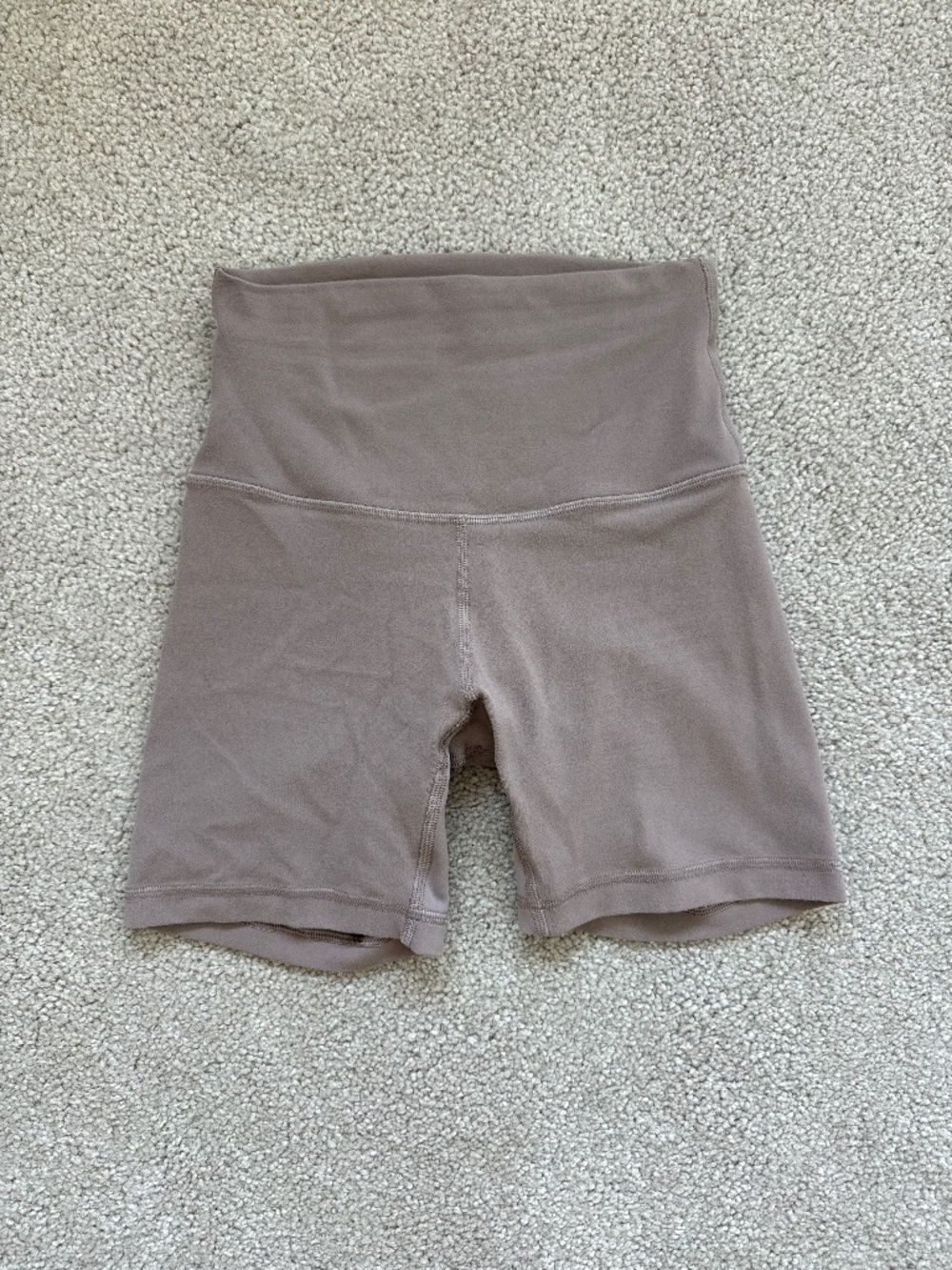 Lululemon Taupetastic Align Biker Shorts Size 0